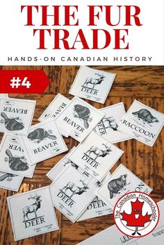 the four trade 4 hands - on canadian history book with stickers and envelopes