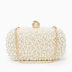 Chantal Pearl Evening Clutch Bag White Clutch Bag, Pearl Clutch Bag, Beanie Knitting Patterns Free, Pearl Clutch, White Clutch, Fall Sale, Beautiful Handbags, Luxurious Design, Evening Clutch Bag