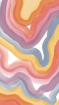 an abstract background with wavy lines in pastel colors