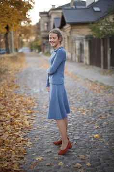 "Handmade soft merino wool skirt perfect for cold autumn and winter days. Hand made from soft merino wool fabric in different colours. Details: - 100% natural merino wool; - pattern is plain; - color: Blue; but could be any of 6 different colors. - simply finished; - elastic waist; - with two pockets; - there is no zipper; - handmade; - making time approx. 5 working days; Size: model is wearing size S The length is 60 cm / 24\" SIZE S Bust: fits bust around 34.5\"-36\"/87-92 cm Waist: fits waist Relaxed Wool Skirt For Spring, Spring Relaxed Wool Skirt, Casual Wool Skirt For Work, Winter Wool Flowy Skirt, Flowy Wool Skirt For Winter, Wool Relaxed Skirt For Winter, Relaxed Wool Skirt For Winter, Casual Wool Skirt For Winter, Warm Skirt