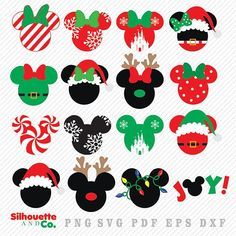 mickey mouse christmas svg files