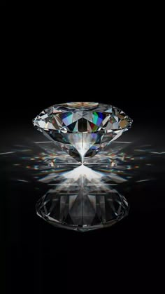 an image of a diamond in the dark