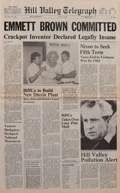 the front page of an old newspaper