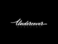 the undercover magazine logo on a black background