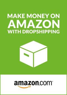 an amazon gift card with the words make money on amazon with dropshiping in white