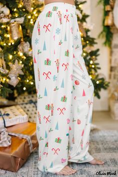 Olivia Mark - Festive Flannel Pajamas Blue Zones, Christmas Pjs, Holiday Prints, Plus Size Maxi Dresses, Christmas Snowflakes, Chunky Knits Sweater, Lounge Set, Lounge Sets, Shirt And Pants