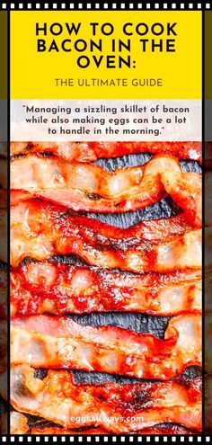 the ultimate guide to how to cook bacon in the oven