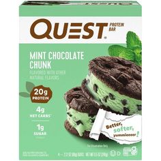 quest mint chocolate chunk ice cream sandwiches