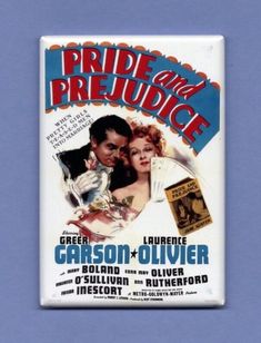 the movie poster for pride and preduce is displayed on a blue background with an image of a man holding a woman