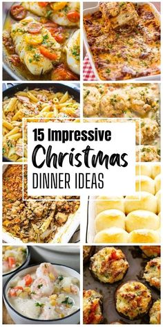 christmas dinner ideas that are easy to make and great for the whole family, including appetizers