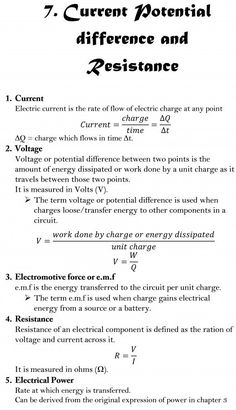 an electric current is shown in the text below it, which indicates that there are two different types of potential