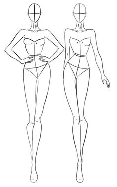 two female mannequins are shown in black and white, each with their own body shape