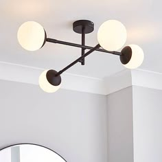 an image of a modern style ceiling light in the living room or dining room area