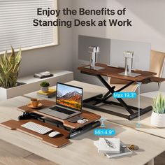 Standing Desk Converter 32 inchHeight Adjustable Sit Stand Desk RiserQuick Sit to Stand Tabletop Desk Riser, Standing Desk Converter, Monitor Riser, Dual Monitor, Stand Desk, Sit To Stand, Sit Stand Desk, Desktop Pc, Height Adjustable