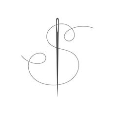 the initial letter s is made up of lines and curves, as well as an arrow