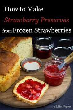 how to make strawberry preserves from frozen strawberries