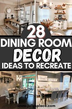 dining room decor ideas to recedeate