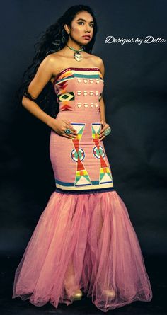 Native American Wedding Dresses, Native American Wedding Dress, Native American Ribbon Work, Native American Inspired Fashion, American Indian Clothing, Native Wedding, Pendleton Dress, Native American Wedding, Ribbon Shirts