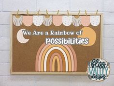 we are a rainbow of possibilities bulletin board