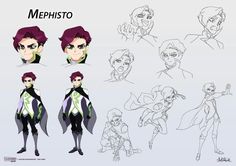 the character sheet for meeshsto from disney's animated movie, maleficent