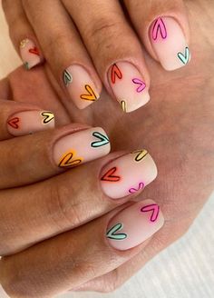 Square Nail Designs, Colorful Nails, Short Square Nails, Dream Nails, Pretty Acrylic Nails, Short Acrylic Nails, Nail Polishes