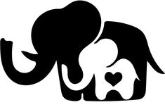 an elephant with a heart in its trunk