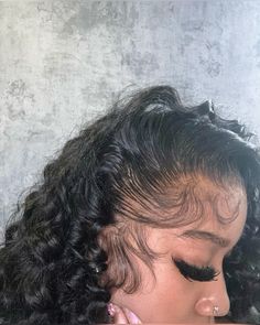 Wispy Edges, Deep Curly Wig, Front Lace Wigs, Jerry Curl, Hd Lace Wig, Sew In Hairstyles, Hair Wigs For Black Women, Dyed Hair Inspiration, Quick Braided Hairstyles