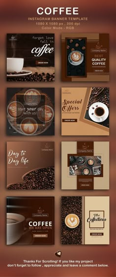 coffee business card templates - cards & flyers print templates by creativeprintables