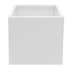 an empty white box on a white background