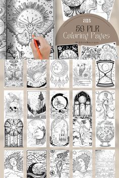 coloring pages for adults and children with the title's image above it, which includes images