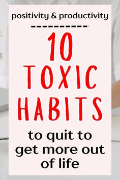 Save this pin and read this post to uncover some of the most toxic habits you need to leave behind for a better life. Breaking these bad habits can help you make lasting changes and boost personal growth. Whether it's small habits to quit or bigger shifts, learning how to change habits can be truly life changing. Say goodbye to common bad habits that hold you back and start building routines that help you be more productive. Ready to transform? Visit the blog for all the details and get started today! Bad Habits To Break, Toxic Habits To Quit, Change Habits, Habits To Break, Habits To Quit, Small Habits, How To Overcome Laziness, Toxic Habits, Productive Life