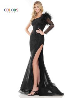 The fabric in this Colors Dress style Hot Fix Stone Mesh with Feather Champagne Formal Dresses, Feather Prom Dress, Plus Size Sequin Dresses, Modest Formal Dresses, Light Blue Prom Dress, Colors Dress, One Shoulder Prom Dress, Green Homecoming Dresses, Blue Sequin Dress