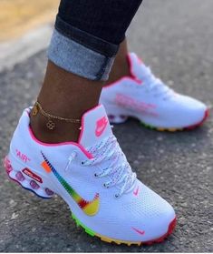 Rainbow Nikes, Nike Shoes Girls, Baby Nike, Nike Shoes For Sale