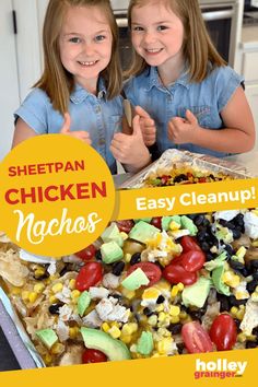 Sheetpan Chicken Nachos | Holley Grainger Greek Nachos, Tomato Snacks, Easy Nachos, Hot Snacks, Hearty Snacks, Filling Lunch, Chicken Nachos, Fun Snacks For Kids, Grilling Chicken Breast