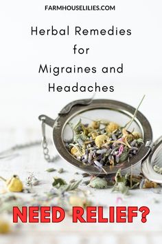 How to make herbal remedies for Headaches and Migraines. These herbs are perfect for helping you fight headaches and migraines with a nice cup of herbal tea. Learn what herbal remedies are best for you and mix your own herbal tea recipe for headache relief. How To Relieve Migraines Fast, Headache Tea Remedies, Migraine Tea Headache Relief, Headache Relief Tea, Herb For Headaches, Headache Tea Recipe, Herbal Remedies For Migraines, Herbal Tea For Migraines, Herbs For Headache