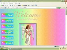 an image of a web page with the words welcome and angel on it's screen