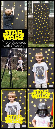 the star wars photo backdrop is perfect for any child's birthday party or special event