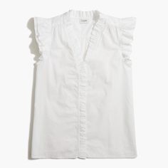 Factory: Sleeveless Ruffle Top For Women Top For Women, Men's Suits, Ruffle Top, Cashmere Sweaters, Women's Dresses, Men's Clothing, Sleeveless Top, Top Shirt, J Crew