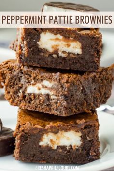 This rich and dense peppermint patties stuffed brownie recipe is the perfect treat for mint chocolate lovers! Try this recipe to elevate (and maybe replace!) your traditional brownie recipe. | peppermint patty brownies york | easy peppermint patty brownies | york peppermint brownies | brownies with york peppermint patties | stuffed brownies recipe | peppermint patties brownies | different brownies recipe homemade | rich brownies recipe | best dense brownies