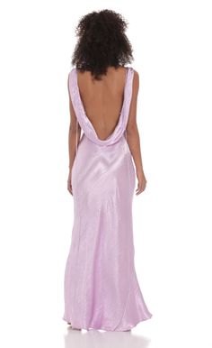 Satin Cowl Neck Maxi Dress in Lavender Silk Formal Dress, Purple Formal Dress, Lavender Gown, Cowl Neck Maxi Dress, 22 Birthday, Purple Long Dress, Lavender Prom Dresses, Lavender Bridesmaid Dresses, Lilac Bridesmaid Dresses