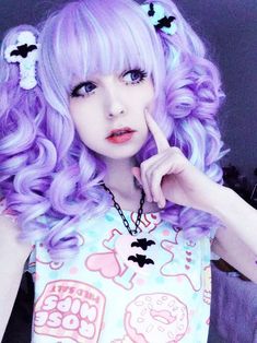 Pastel Goth Hair, Perky Goth, Pastel Goth Aesthetic, Goth Princess, Goth Core, Goth Hair, Pastel Goth Fashion, Yami Kawaii, Simple Aesthetic