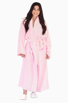 luxurious terry cotton robes Fancy Robes, Terry Cloth Bathrobe, Loungewear Outfit, Pink Shawl, Terry Robe, Hooded Robe, Pretty Pastel, Terry Cloth, Shawl Collar