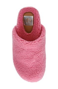 Curly faux shearling adds a cozy layer to this comfortable, classic scuff slipper. Textile faux fur upper and lining/synthetic sole Imported Pink Fits, Nordstrom Store, Womens Slippers, Nordstrom Rack, Faux Fur, Slippers, Nordstrom, Pink