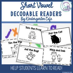 short voiel decoravable readers for children to learn how to read and write