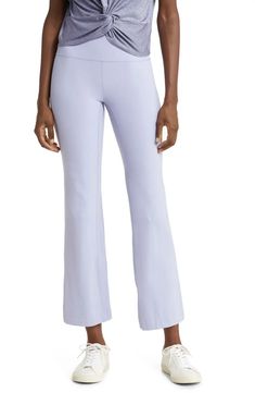 Zella Studio Luxe High Waist Flare Ankle Pants | Nordstrom Long Flight Outfit, Flight Outfit, Tencel Pants, Perfect Stocking Stuffers, Sell Out, Ankle Pants, For All Mankind, High Waisted Leggings, 7 For All Mankind