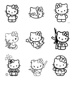 hello kitty coloring pages for kids