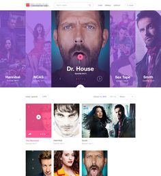 the homepage for dr house, which is designed to look like an animated movie