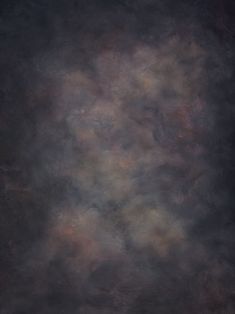 an abstract painting with dark colors and white dots in the center, on a black background