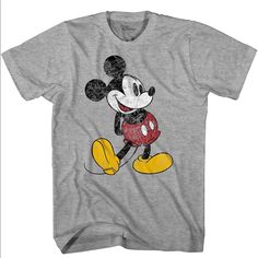 Nwt Mickey Disney Tshirt. Brand New. Never Washed Or Worn. Unisex Large. Distressed Style. Mickey Mouse Classic, Disneyland World, Mickey Mouse T Shirt, Disney Men, Disney Tshirts, Classic Disney, Disney Fun, Disney Shirts, Disney Outfits