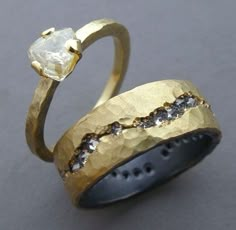 Ring Ideas, Put A Ring On It, Gold Wedding Band, All That Glitters, Morganite, Wabi Sabi, Ring Verlobung, Jewelry Art